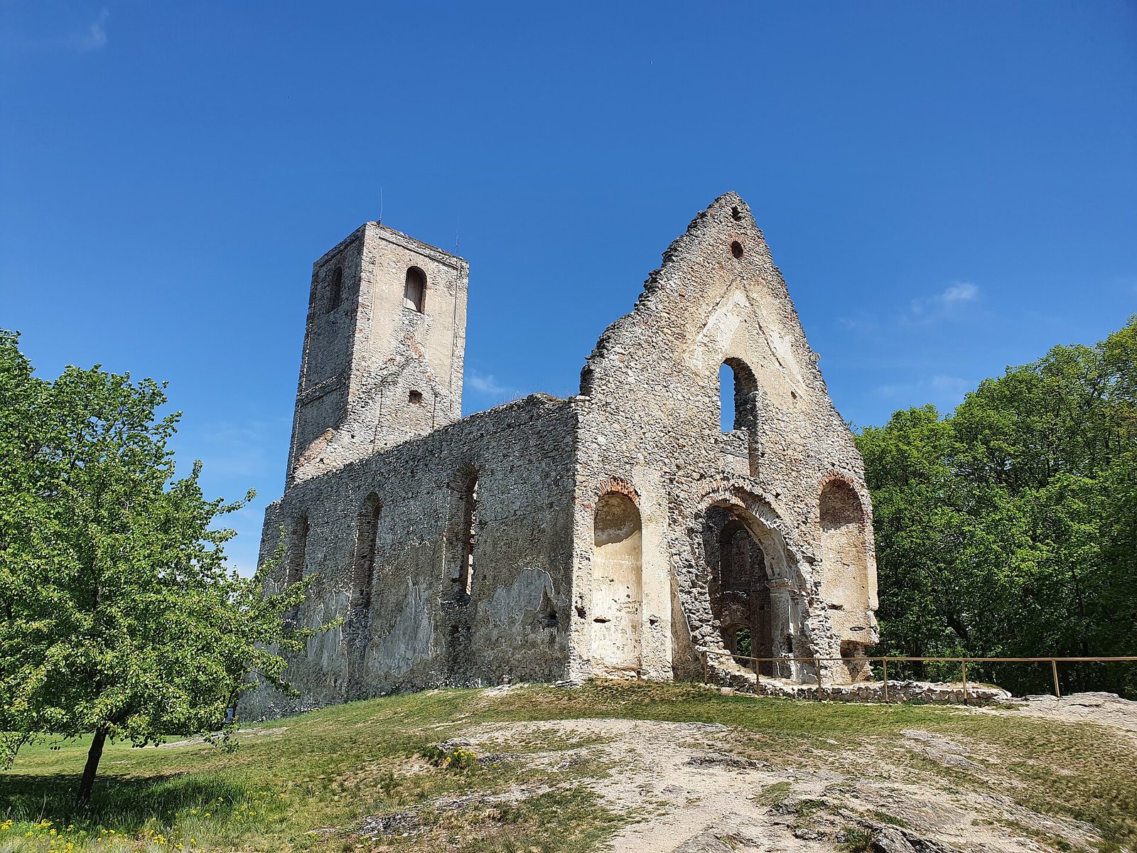 Ruins of the Katarínka church and monastery in the Little Carpathians