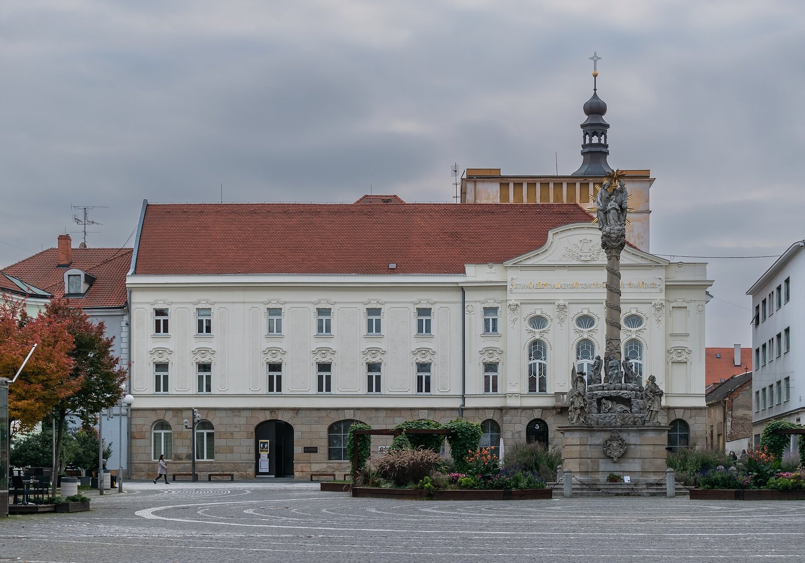 Holy Trinity column on Trojičné Square in Trnava