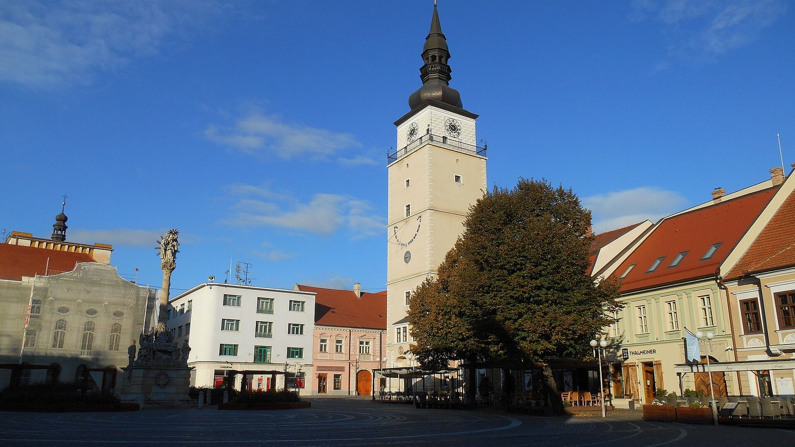 Holy Trinity Square with the Town Tower in Trnava